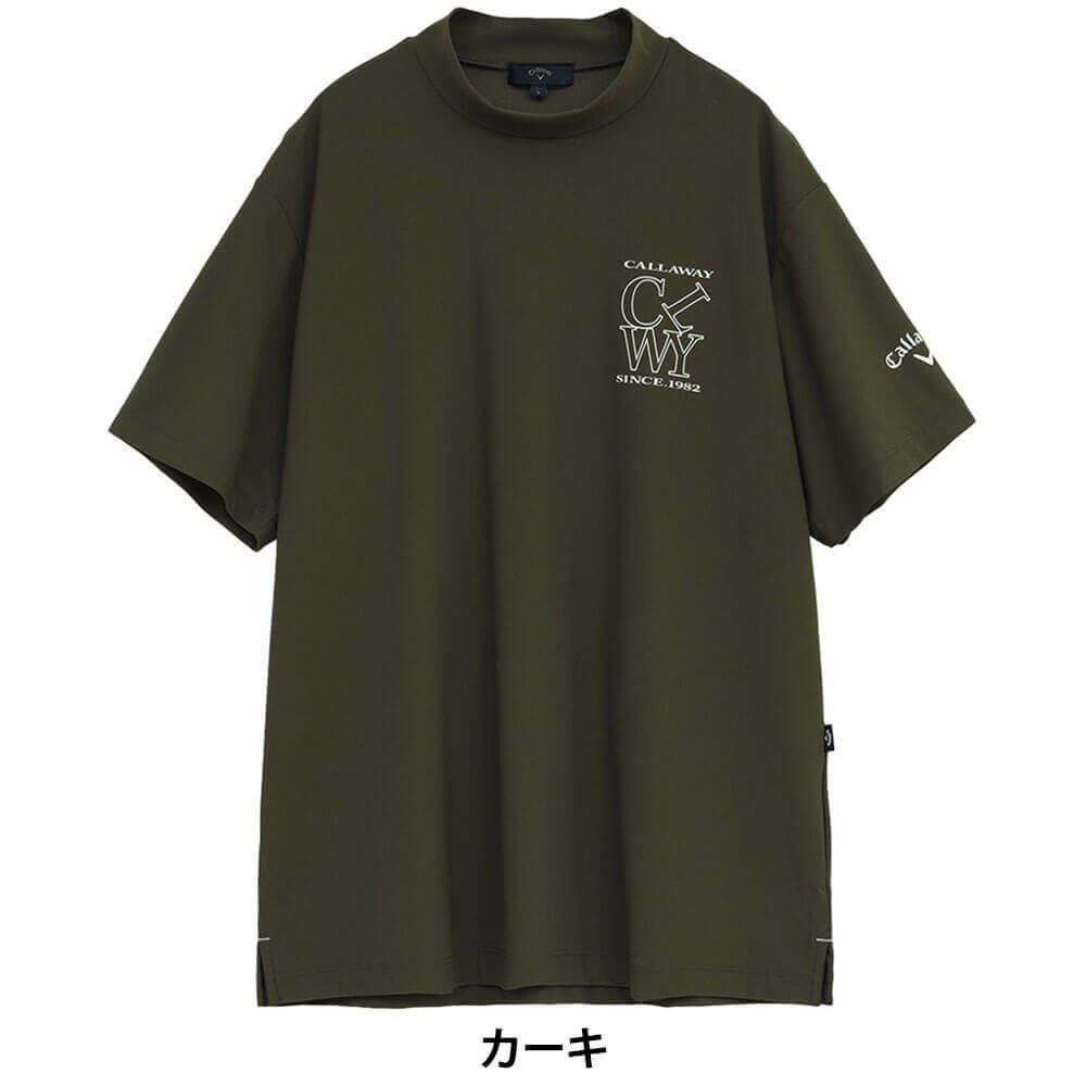キャロウェイ Callaway　メンズ ハイゲージ カノコ 半袖 モックネックシャツ C25234100　2025年モデル 詳細14