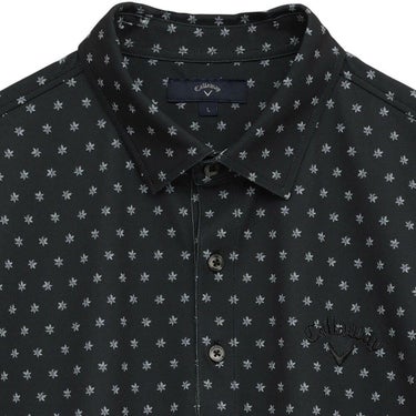 キャロウェイ Callaway　メンズ ミニフラワープリント ハイゲージ カノコ 半袖 ポロシャツ C25234102　2025年モデル 詳細3