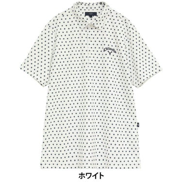 キャロウェイ Callaway　メンズ ミニフラワープリント ハイゲージ カノコ 半袖 ポロシャツ C25234102　2025年モデル 詳細6