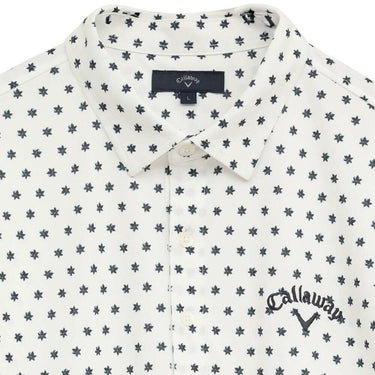 キャロウェイ Callaway　メンズ ミニフラワープリント ハイゲージ カノコ 半袖 ポロシャツ C25234102　2025年モデル 詳細7