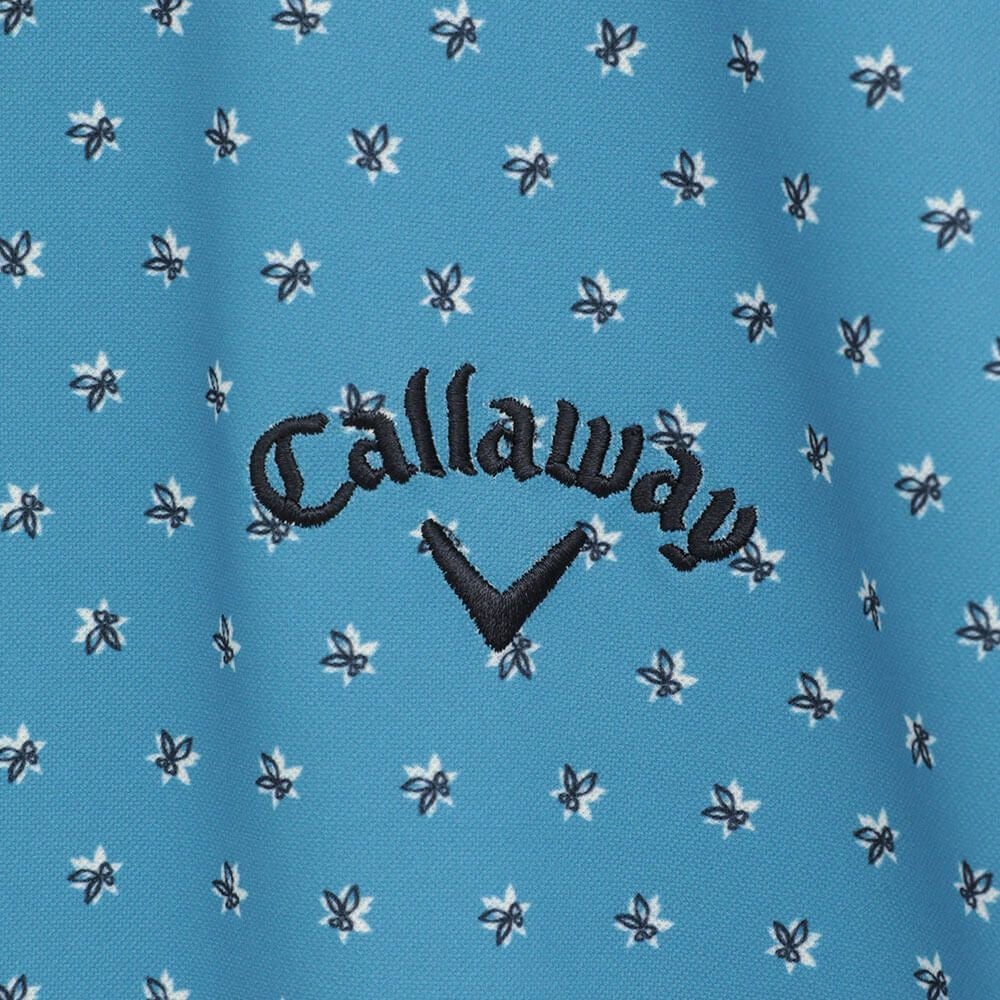 キャロウェイ Callaway　メンズ ミニフラワープリント ハイゲージ カノコ 半袖 ポロシャツ C25234102　2025年モデル 詳細14