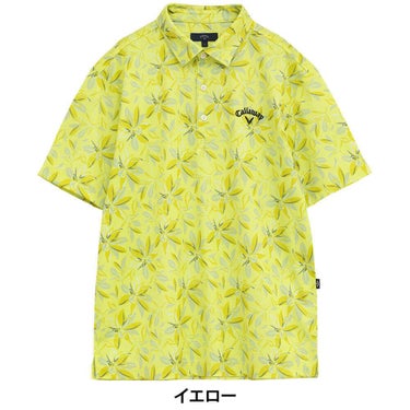 キャロウェイ Callaway　メンズ かざあなメッシュ フラワープリント 半袖 ポロシャツ C25234104　2025年モデル 詳細8