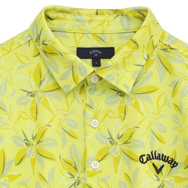 キャロウェイ Callaway　メンズ かざあなメッシュ フラワープリント 半袖 ポロシャツ C25234104　2025年モデル 詳細9