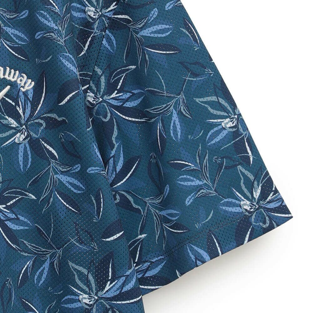 キャロウェイ Callaway　メンズ かざあなメッシュ フラワープリント 半袖 ポロシャツ C25234104　2025年モデル 詳細16