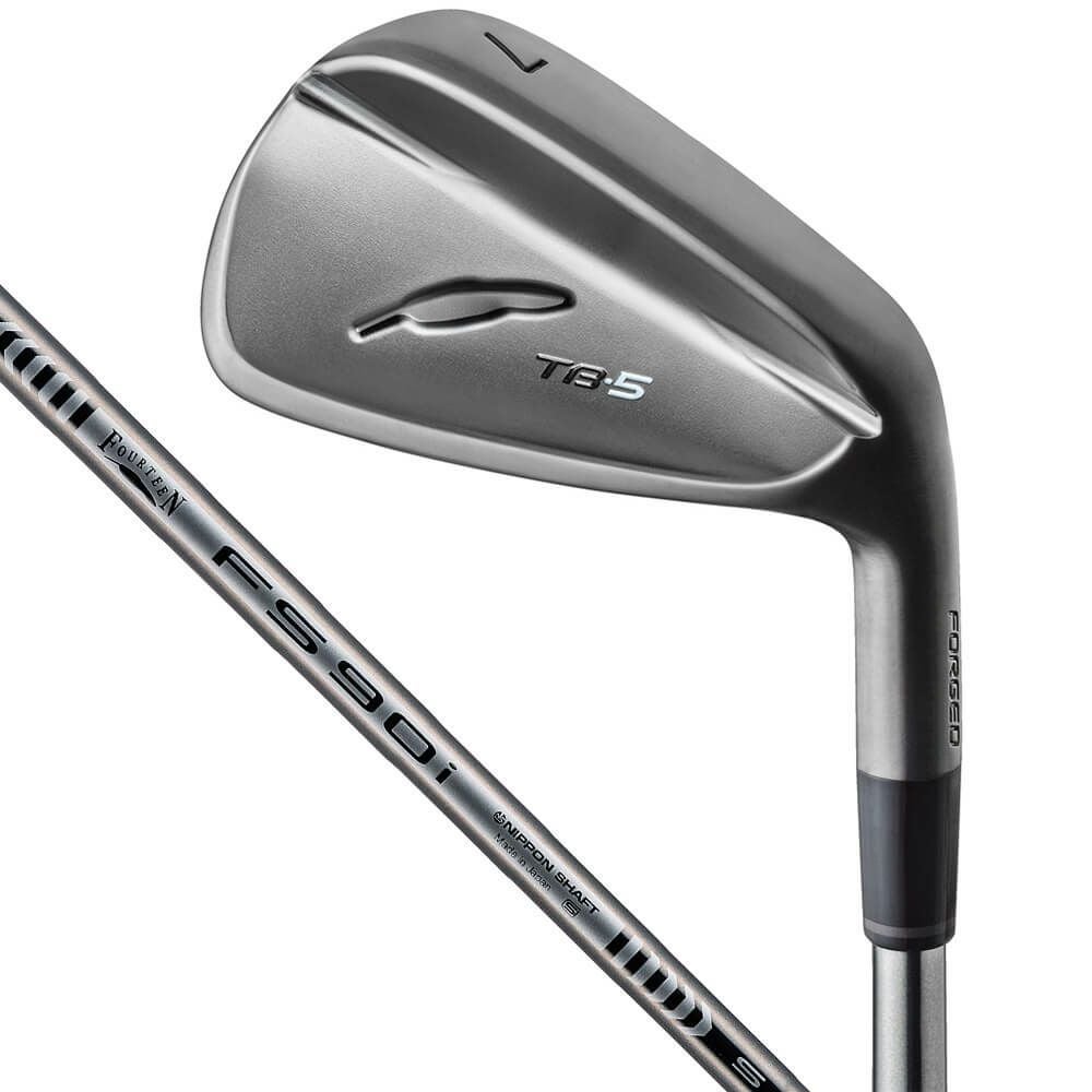 フォーティーン TB-5 フォージド '25 ダイヤモンドブラックサテン仕上げ アイアン 5本セット（＃6～9、PW） FS-90iBK スチールシャフト 2025年モデル