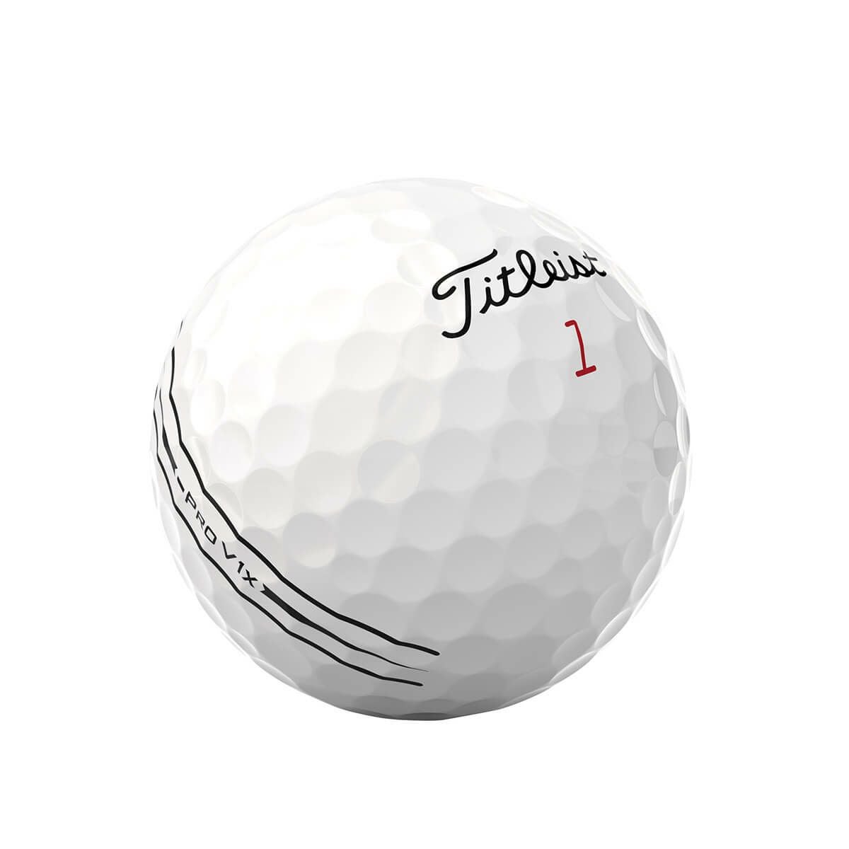 タイトリスト　プロV1x LEFT DASH エイム 2025年モデル　ゴルフボール　1ダース（12球入り） ホワイト 詳細2