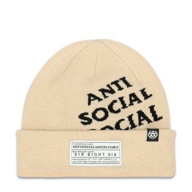 シックスエイトシックス 686　アンチソーシャルソーシャルクラブビーニー ASSC CLUB BEANIE M5WNBNE213-AS 2025-2026 ASSC LIMESTONE
