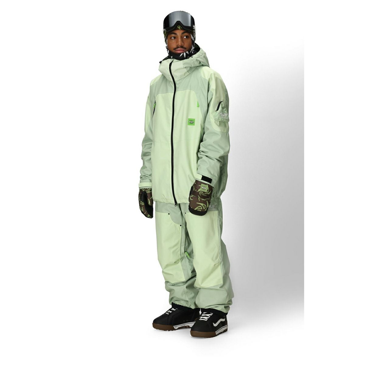 シックスエイトシックス 686　スキー スノーボードウェア ハフ ダブルシェルパンツ MENS 686 HUF DOUBLE H SHELL PANT M5WN243-HGRN 2025-2026 HUF GREEN COLORBLOCK 詳細9