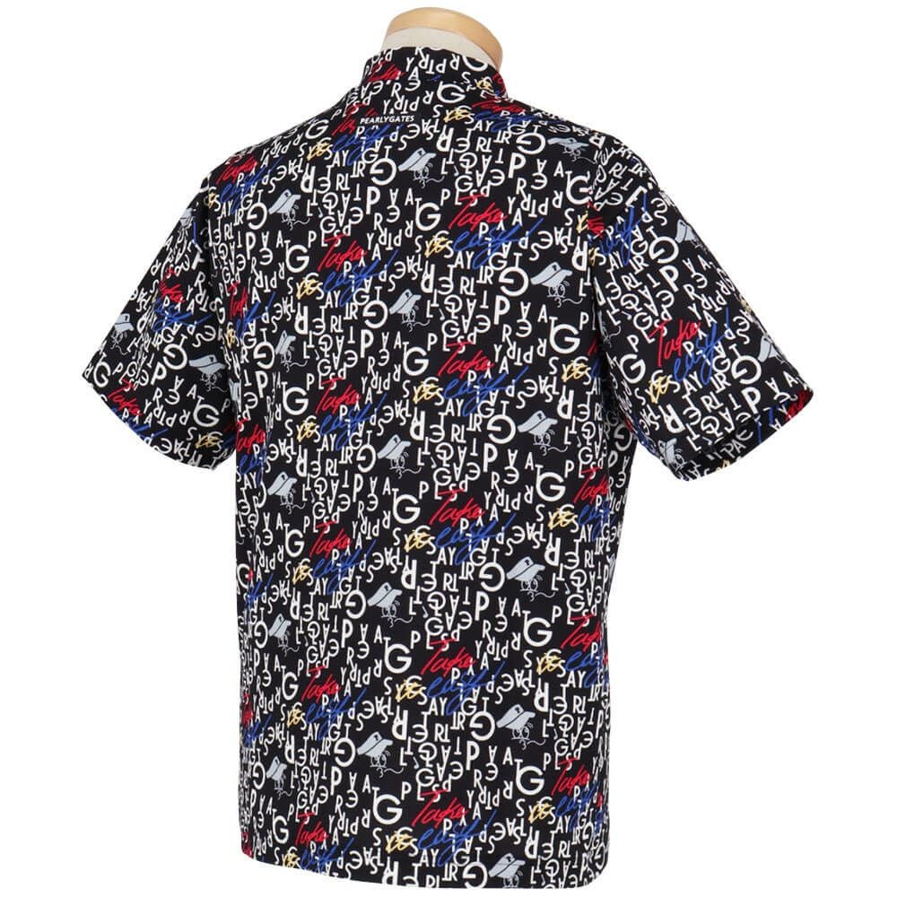 パーリーゲイツ PEARLY GATES メンズ BALLくんロゴ 総柄プリント半袖