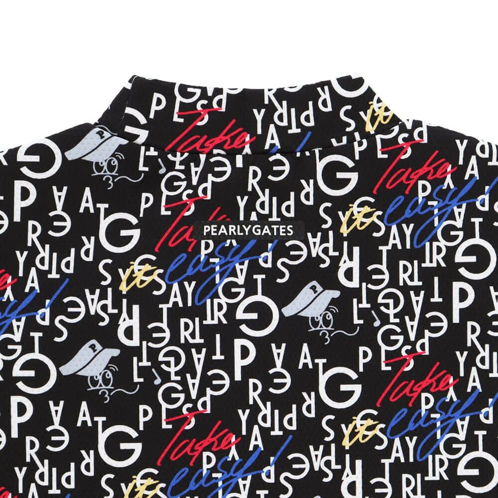 パーリーゲイツ PEARLY GATES メンズ BALLくんロゴ 総柄プリント半袖