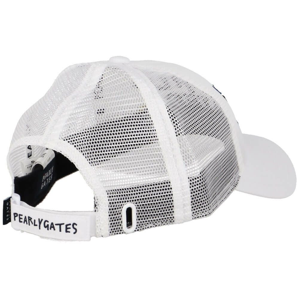 パーリーゲイツ PEARLY GATES　ALLメッシュ BASIC キャップ 053-5287701 030 ホワイト　2025年モデル 詳細1