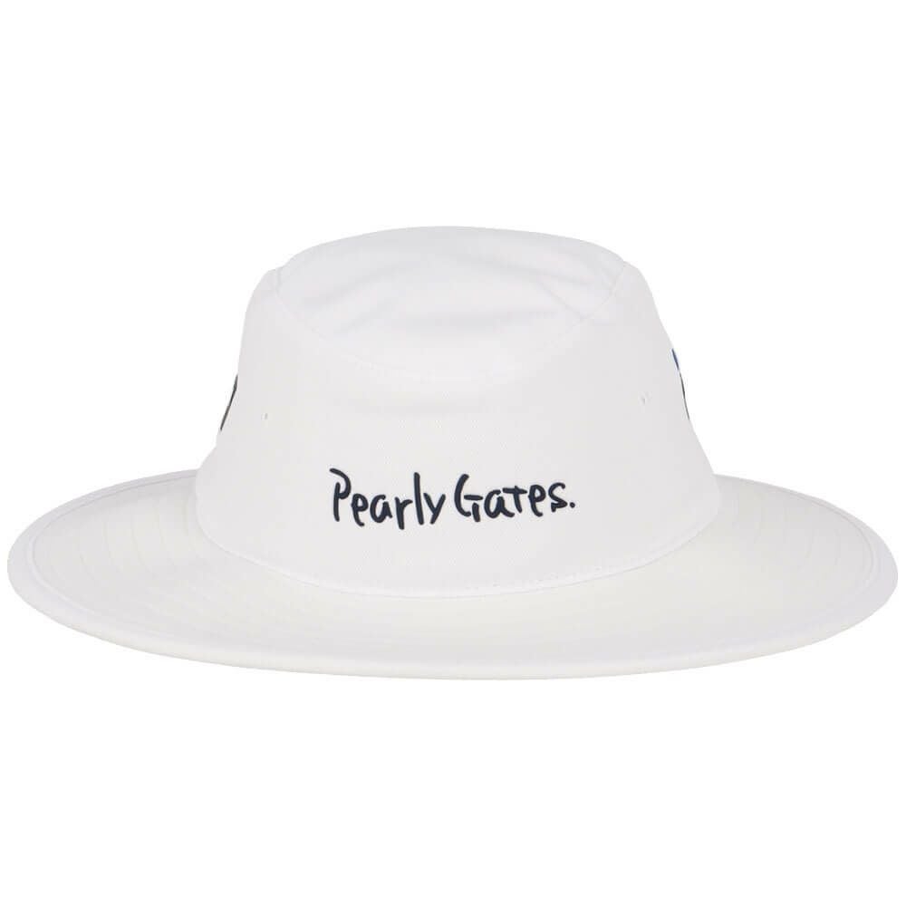 パーリーゲイツ PEARLY GATES　メッシュ つば広 ハット 053-5287702 030 ホワイト　2025年モデル 詳細2