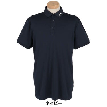 Jリンドバーグ J.LINDEBERG　メンズ バックブリッジ ロゴ刺繍 半袖 ポロシャツ 071-23242　2025年モデル ネイビー