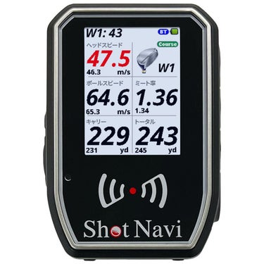 ショットナビ　データ計測器　SHOTLYZER ショットライザー ブラック