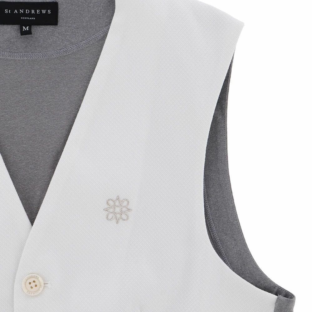 セントアンドリュース St ANDREWS　 メンズ ラメジャガード ジレ 042-1258901 詳細5