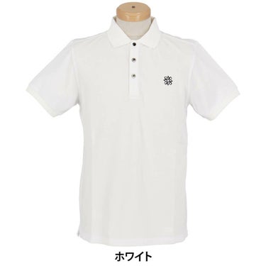 セントアンドリュース St ANDREWS　メンズ 変形 鹿の子 半袖 ポロシャツ 042-1960101 ホワイト