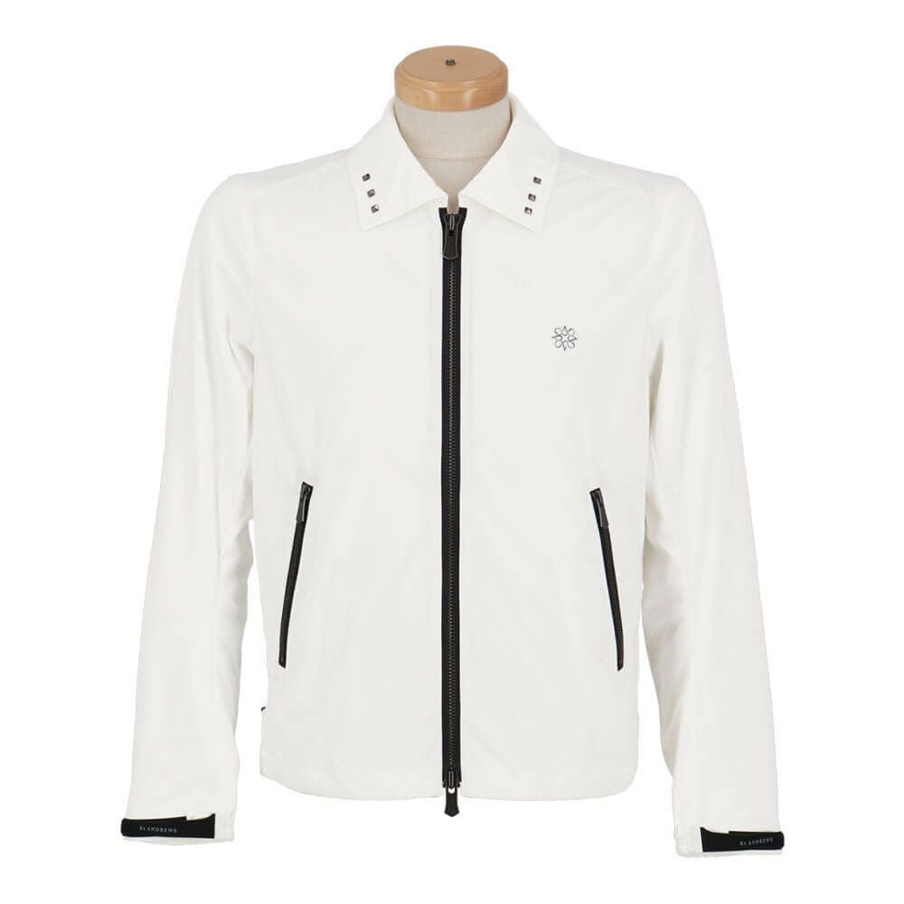 セントアンドリュース St ANDREWS　メンズ Airshutロゴ 長袖 ブルゾン 042-2220001 ホワイト