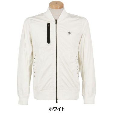 セントアンドリュース St ANDREWS　メンズ CRAFTEVO FLUX ストレッチ サテン 長袖 ブルゾン 042-2220901 ホワイト