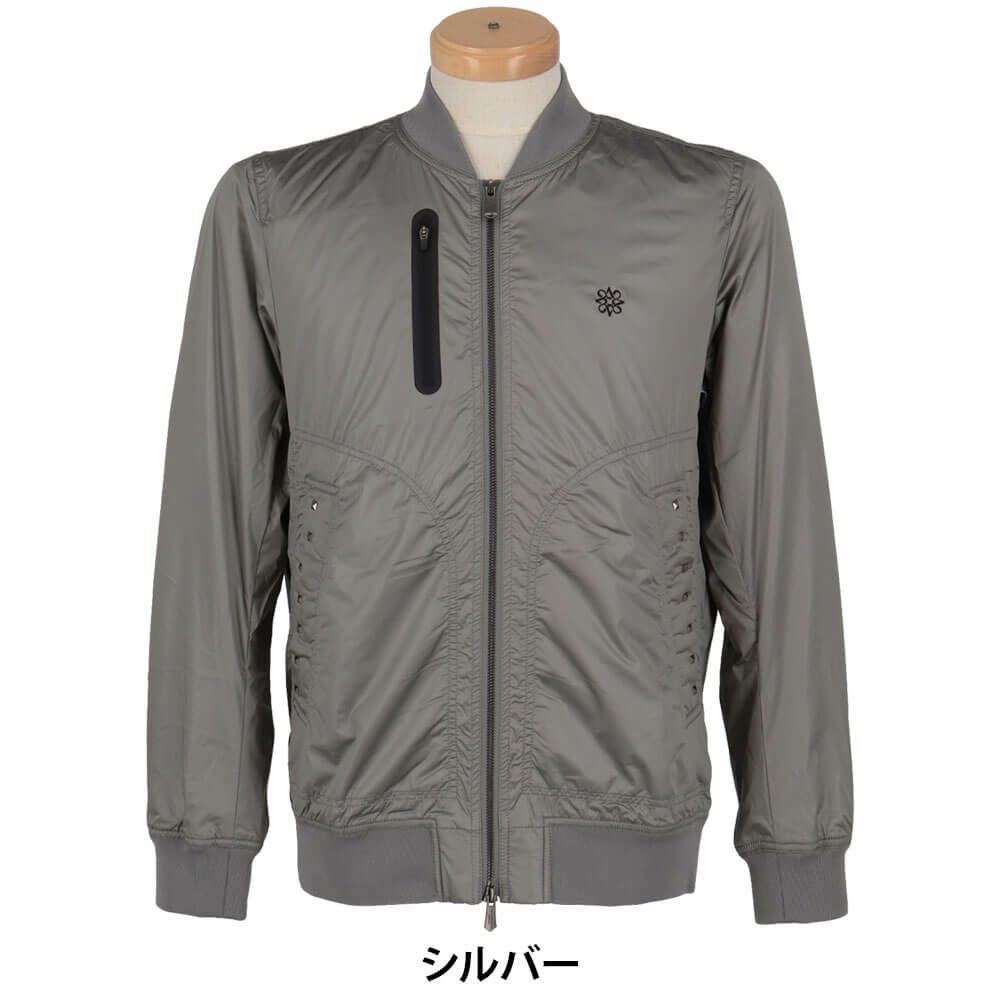 セントアンドリュース St ANDREWS　メンズ CRAFTEVO FLUX ストレッチ サテン 長袖 ブルゾン 042-2220901 シルバー