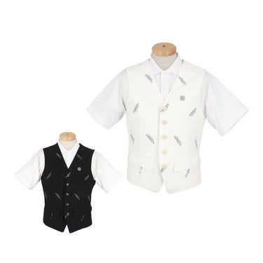 セントアンドリュース St ANDREWS　メンズ ロゴジャガード ジレ 042-2258901 詳細1