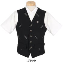 セントアンドリュース St ANDREWS　メンズ ロゴジャガード ジレ 042-2258901