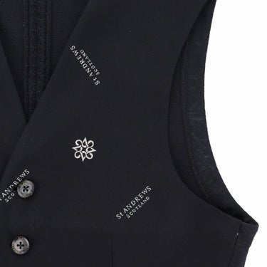 セントアンドリュース St ANDREWS　メンズ ロゴジャガード ジレ 042-2258901 詳細4