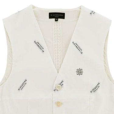 セントアンドリュース St ANDREWS　メンズ ロゴジャガード ジレ 042-2258901 詳細8