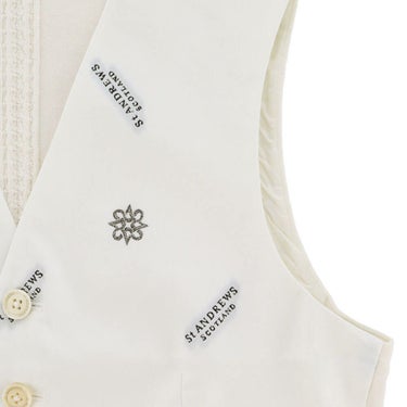 セントアンドリュース St ANDREWS　メンズ ロゴジャガード ジレ 042-2258901 詳細10