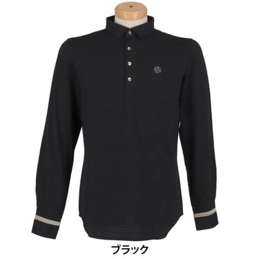 セントアンドリュース St ANDREWS　メンズ サッカー ストレッチ 長袖 ポロシャツ 042-2261101 ブラック