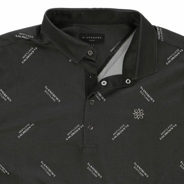 セントアンドリュース St ANDREWS　メンズ ロゴジャガード 長袖 ポロシャツ 042-2261901 詳細4