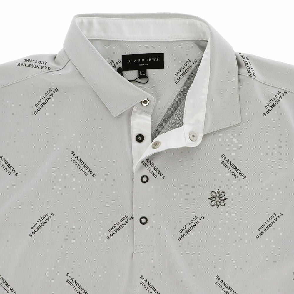 セントアンドリュース St ANDREWS　メンズ ロゴジャガード 長袖 ポロシャツ 042-2261901 詳細8