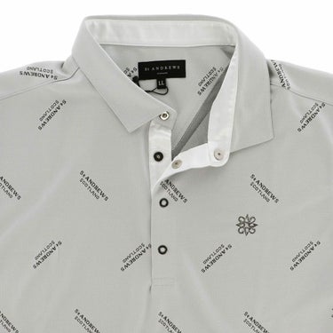 セントアンドリュース St ANDREWS　メンズ ロゴジャガード 長袖 ポロシャツ 042-2261901 詳細8