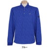 セントアンドリュース St ANDREWS　メンズ STAシルエット 総柄ジャガード 長袖 ポロシャツ 042-2261951 ブルー