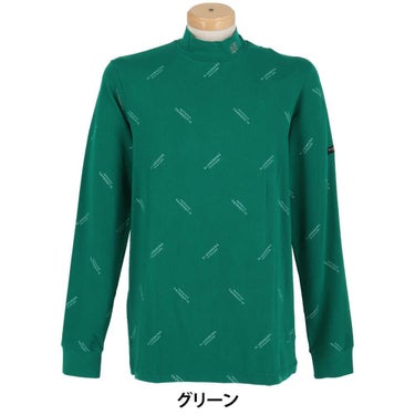 セントアンドリュース St ANDREWS　メンズ ベア天竺 ロゴプリント 長袖 ハイネックシャツ 042-2266953 グリーン