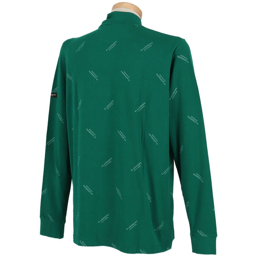 セントアンドリュース St ANDREWS　メンズ ベア天竺 ロゴプリント 長袖 ハイネックシャツ 042-2266953 詳細6