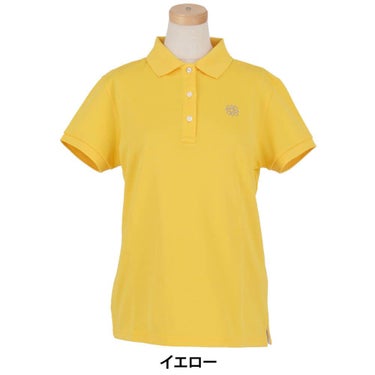 セントアンドリュース StANDREWS レディースシャツ リブ衿 鹿の子 半袖 ポロシャツ 042-1960104 イエロー