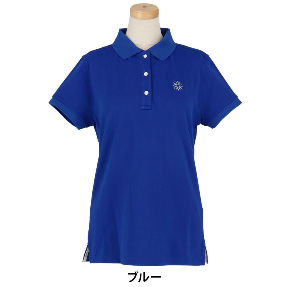 セントアンドリュース StANDREWS レディースシャツ リブ衿 鹿の子 半袖