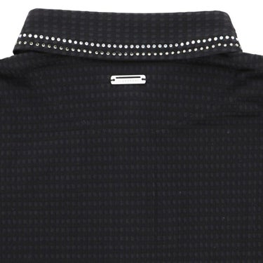 セントアンドリュース StANDREWS レディースシャツ サッカー生地 ラインストーン ストレッチ 長袖ポロシャツ 043-2261102 詳細5