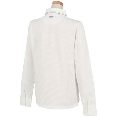 セントアンドリュース StANDREWS レディースシャツ サッカー生地 ラインストーン ストレッチ 長袖ポロシャツ 043-2261102 詳細7