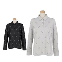 セントアンドリュース StANDREWS レディースシャツ ロゴジャガード 長袖ポロシャツ 043-2261902