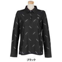 セントアンドリュース StANDREWS レディースシャツ ロゴジャガード 長袖ポロシャツ 043-2261902