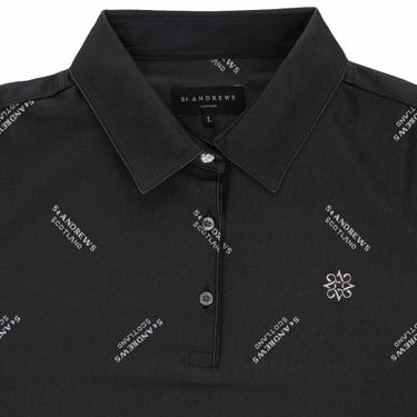セントアンドリュース StANDREWS レディースシャツ ロゴジャガード 長袖ポロシャツ 043-2261902 詳細4