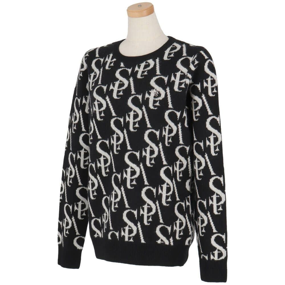 セントアンドリュース StANDREWS レディースシャツ モノグラム柄 ジャガード カシミヤ 長袖 クルーネック セーター 043-2270102 詳細3