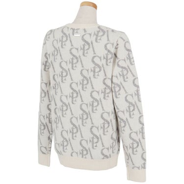 セントアンドリュース StANDREWS レディースシャツ モノグラム柄 ジャガード カシミヤ 長袖 クルーネック セーター 043-2270102 詳細4