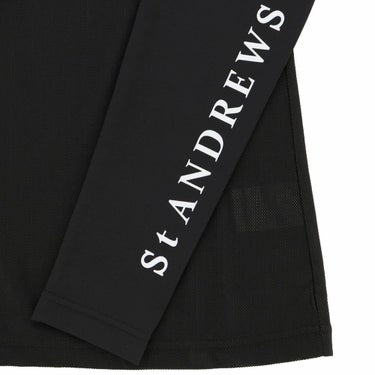 セントアンドリュース StANDREWS レディースシャツ ロゴプリント メッシュ 長袖 ハイネックシャツ 043-2966352 詳細6