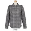 セントアンドリュース StANDREWS レディースシャツ チェック柄 ジャガード 長袖ポロシャツ 043-9261910 ホワイト