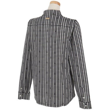 セントアンドリュース StANDREWS レディースシャツ チェック柄 ジャガード 長袖ポロシャツ 043-9261910 詳細2