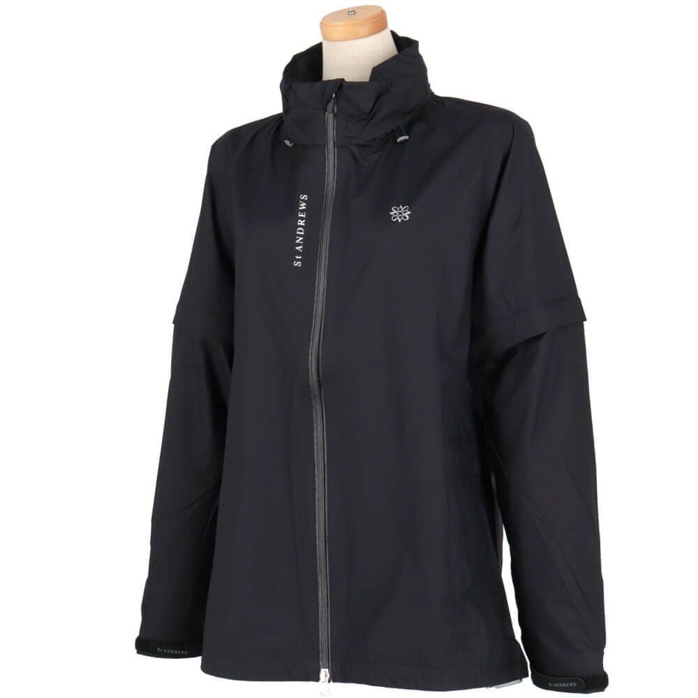 セントアンドリュース St ANDREWS　レディース 2WAY レインブルゾン  収納袋付き 042-1988302  詳細4
