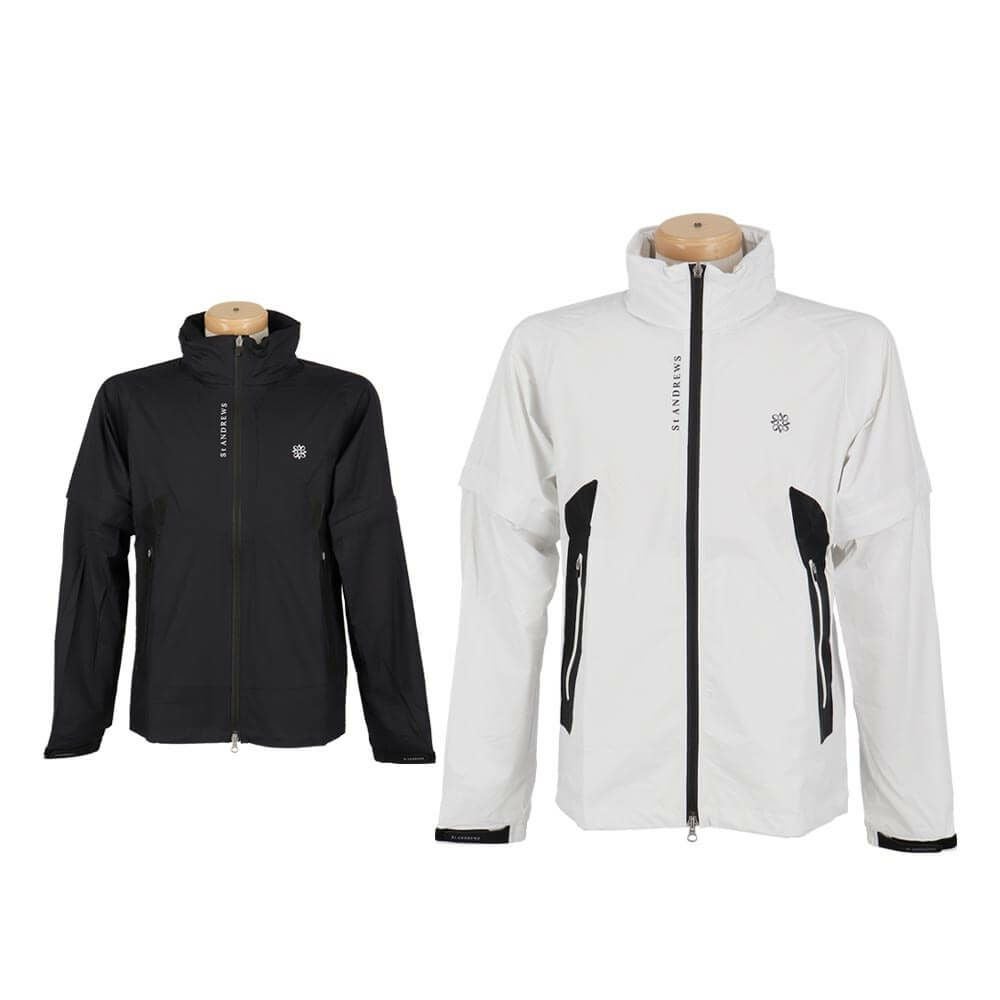セントアンドリュース St ANDREWS メンズ 2WAY レインブルゾン 収納袋