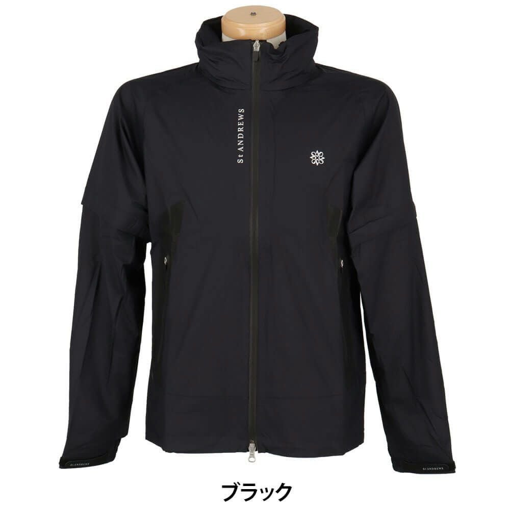 セントアンドリュース St ANDREWS メンズ 2WAY レインブルゾン 収納袋 セントアンドリュース St ANDREWS メンズ 2WAY レインブルゾン 収納袋